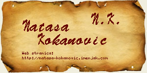Nataša Kokanović vizit kartica